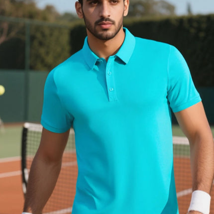 Men's Summer Solid Color Polo Shirt 13 Colors Available Upgraded Fabric Casual Sportswear Top Perfect for Business