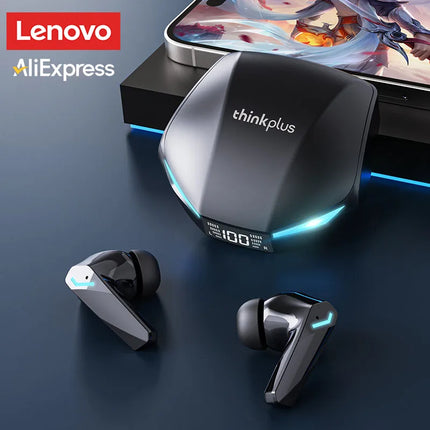 Choice Lenovo XT53 Earphone Wireless Bluetooth 5.4 Headphones Low Latency Gaming Headset Noise Reduction LED Display Earbuds New
