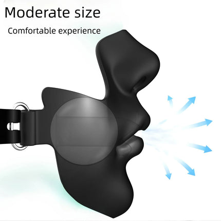 New Production Face Mask Mouth Gag Sex Bondage Breathable Ball Gag Dildo Adjustable Oral Plug Mask Juguetes Sexuales Adult Toys