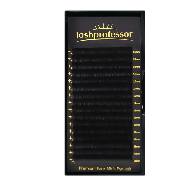 Lashprofessor 16Rows Wholesale Eyelash Extension Soft Natural Russian Volume Classic Individual Lashes Faux Mink Cilios Supplies