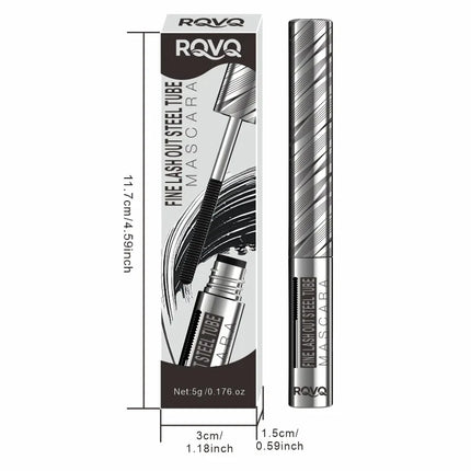 Thick and Fine Steel Tube Mascara Base Cream, Waterproof and Curling, Natural and Non-diffusing, Long-lasting Styling Mascara