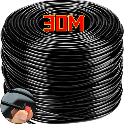 30/10m Garden Watering Hose 4/7mm PVC Adjustable Drip Pipe Hoses Greenhouse Bonsai Plant Watering Irrigation System Supplies