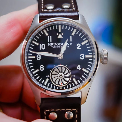 Hruodland 2026 new retro pilot 43MM men's manual mechanical watch ST3620 sapphire waterproof 10Bar BGW-9 reloj hombre
