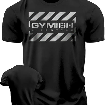 The 3D printed men's T-shirt for the summer of 2025 is a bestseller for sports fitness exercise casual fashion and lightness