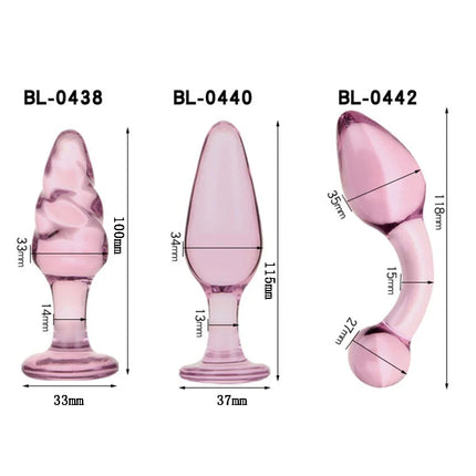 Large Crystal Butt Plug Vagina Ball Big Pyrex Glass Anal Dildo Bead Adult Sex Toys for Women Men Gay Masturbator