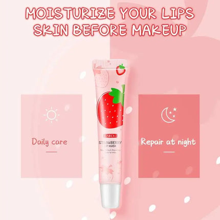 LAIKOU Strawberry Lip Balm  Moisturizing Refreshing Non-sticky Anti-Cracked Lip Mask Lips Care 18g