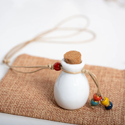 Ceramic bottle Necklaces Pendants Wholesale For Women Ladies Gift Necklace Retro Accessory Jewelry #Z600