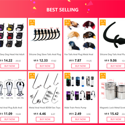 Fox Tails Anal Plug Metal Anal Sex Toys Butt plug Sex Games Role play Cosplay Toys Drop Shipping
