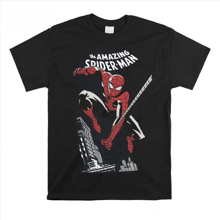 Spider-man Spiderman Movie Retro Comic Men T Shirts Fashion Tees 100_ Cotton Round Neck T-Shirt Spring/Summer New Collection