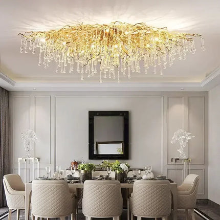 Luxury Crystal led Ceiling Lights Chandeliers Home Hanging Pendant Lamp Living Dining Room Bedroom Lustre Lampara techo