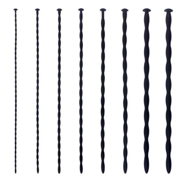 8 Sizes Soft Silicone Urethral Dilator Horse Eye Stick Penis Rod Male Masturbation Blockage Stimulator Catheter Sex Toys for Men