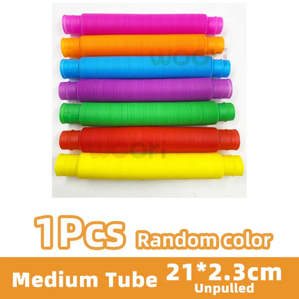 3D Luminou Pop Tube Toy Silicone Alpaca Unicorn Push It Bubble Balls Decompression Pipe Anti-stress Fidget Kids Adults Gifts