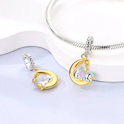 Original Charms Beads 925 Sterling Silver Golden Leopard Firefly Butterfly Hot Air Balloon Beads Fit DIY Bracelet Fine Jewelry