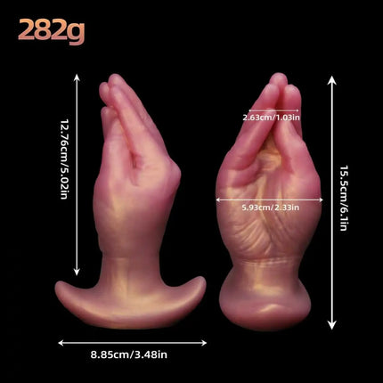 Realistic Hand Silicone Anal Plug Dildo With T-base Wearable Prostate Anal Trainer Sex Toys For Men Women Gay Penetration Anal