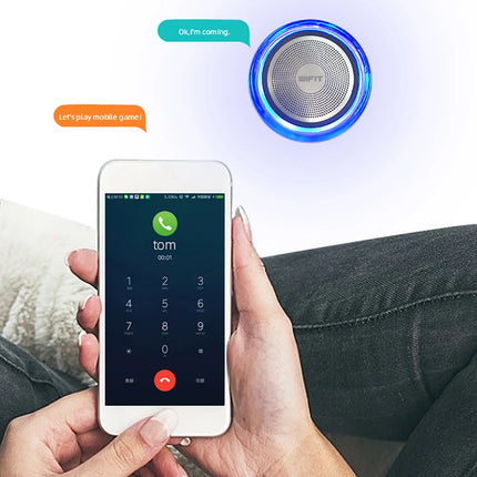 WIFIT BT Mini Speaker Wishake Variable LED light HD Sound Speaker 800MA Portable Audio 3D Surround With Magnetic fixing
