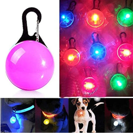 LED Glowing Pendant Flashlight Dog Cat Collar Pet Leads Glow Accessories Bright Necklace Luminous Collar Night Safety Decor