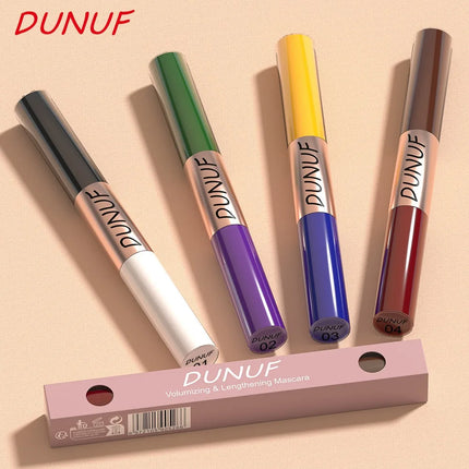 Slender Double-head Colored Mascara Curl Thick Lash Eyelash Extension Lengthening Waterproof Yellow Red Brown Fine Brush Mascara