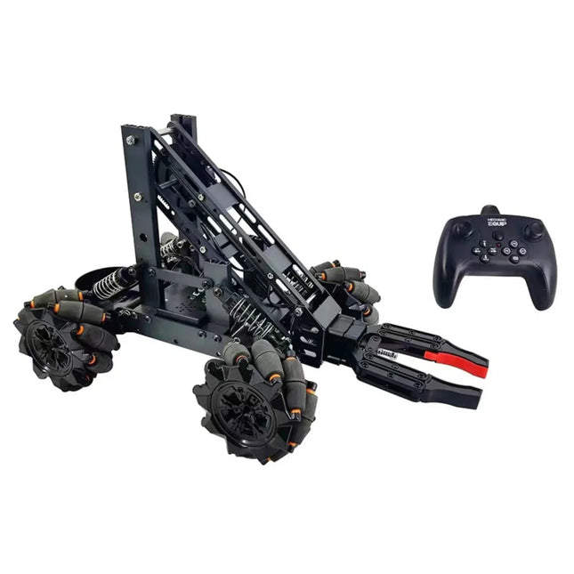 2-in-1 DIY Programmable Remote Control Alloy Toy Car with Mechanical Arm STEM Education Kit for Kids