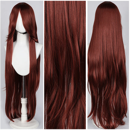 Long Straight Cosplay Wig 100CM Multiple Colors Pink Blonde Black Anime Costume Wig Universal Synthetic Cos Wig Daily Party Wig