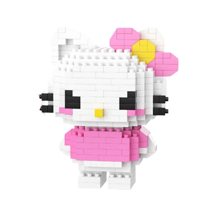 Sanrio Hello Kitty Kuromi My Melody Cinnamoroll Building Blocks Cartoon Figures Bricks Children's Assembly Toys Model Gift