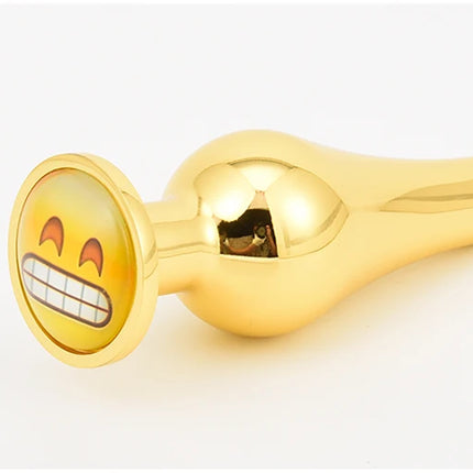 Golden Stainless Steel Anal Plug Crystal Metal Butt Plug Stimulator Anal Sex Toys for Couples Prostate Massager Dildo 3 Size