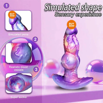 Monster Knots Dildo Anal Plug Realistic Silicone Huge Big Fantasy Toy with Suction Cup Base for Adults