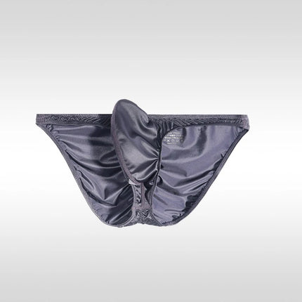Japanese Men's Underwear Upturned Style Narrow Side Triangle Panties Low Waist Sexy Tight Half Wrap Buttocks Briefs