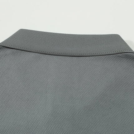 2025 Solid color polo shirt ultra-light men's quick-drying breathable sweat-wicking shirt suitable for fitness gym and running