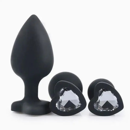 Silicone Anal Plug 3 Sizes Heart Soft Butt Plug Sexy Toy Prostate Massager For Women Men Couples Adult Game