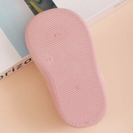 Girls' Princess Shoes 2025 Spring and Autumn New Children's Canvas Shoes Fresh Style Baby Girl Velcro Walking Shoes
