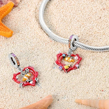 925 Sterling Silver Blue Ocean Series Beaded Charms  Pendant Fit for The Brand's DIY Bracelet Women Jewelry Girlfriend Gifts