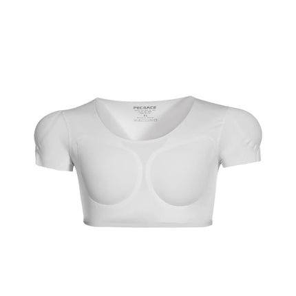 New Invisible Men's T-Shirt with Fake Muscles Short Sleeve Slim Fit Bodybuilding Costume Youthful Popular Nylon Spandex Blend
