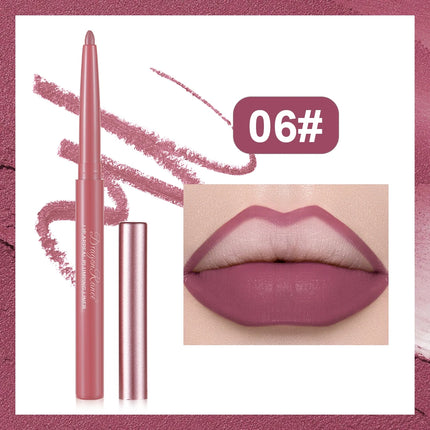 Matte Lip Liner, Three-Dimensional, Delicate and Smooth, a Must-Have for Beginners, Non-Stick, Outlines the Lip Shape, Delicate, Waterproof, Easy to Apply, Versatile for Daily Use
