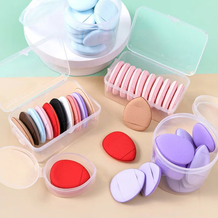 Mini Thumb Tip Foundation Puff Dry Wet Use Concealer Makeup Sponge Setting Powder Portable Cosmetic Puff for Facial Care