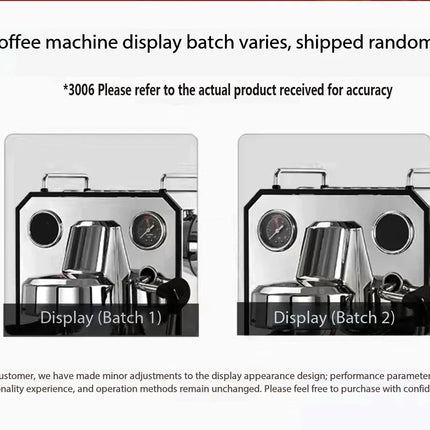 Gemilai 3006 Italian Espresso Coffee Maker Machine Cappuccino Milk Frother Semi-automatic Espresso Machine