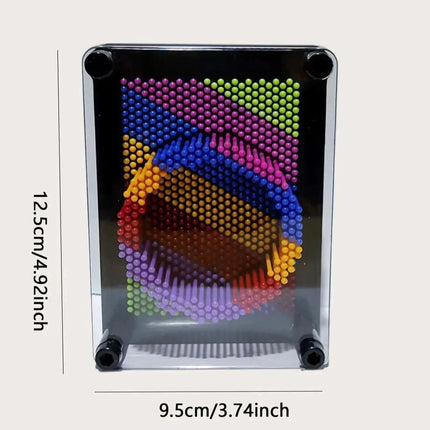 1pc-Plastic Square Rainbow Handprint Versatile Needle Drawing 3D Clone Hand Model Puzzle Toy