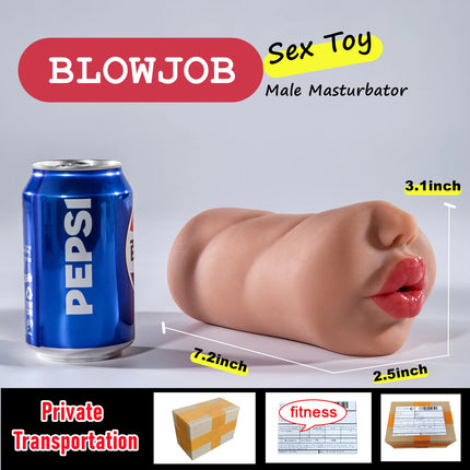 Realistic Woman Vagina Ass Anal Male Masturbator Deep Throat Pocket Pussy Sucking Cup Mouth Oral Sex Adult Toys for Men Sexshop
