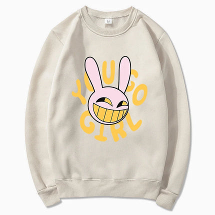 YOU GO GIRL Digital Circus Jax Hoodie Fashion Women Harajuku Funny Cute Rabbit Hoodie Unisex Cartoon Vintage Pullover Sweatshirt