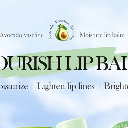 1/2/3pcs Avocado Moisturizing Lipstick Lip Balm Nourishing Repairing Hydrating Beauty Lips Plumper Skin Care Products