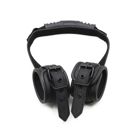 Adults Slave Roleplay Games Sex Position Aid Tool of Leather Bdsm Bondage Handcuffs Strap Armbinder Restraint Erotic Accessories