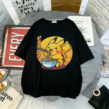 Pokemon 2026 New Hot T-shirt Men's T-shirt Casual Round Neck Women Short Sleeve Tee Summer Sports Casual Sleeve Tops Y2k Kids