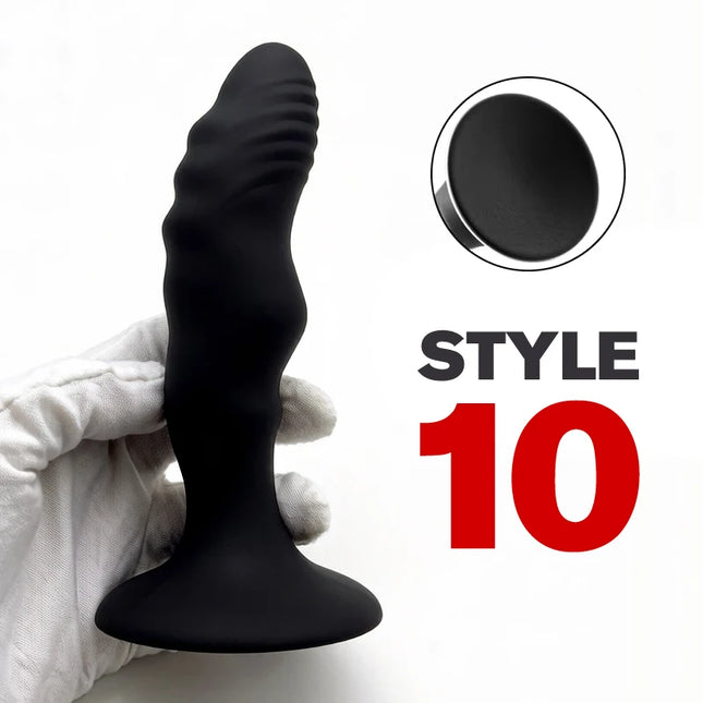 Silicone Base of Suction Cup Anal Plug Big Butt Plug Anal Erotic Sex Toys Pleasure Anal Stimulation Beads Adult Erotic Sex Toy