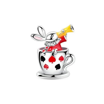 Classic 925 Sterling Coffee Cup Charms Tea Cup Beads Fit Original Bracelet Necklace Pendant Women Bracelet DIY Fine Jewelry Gift