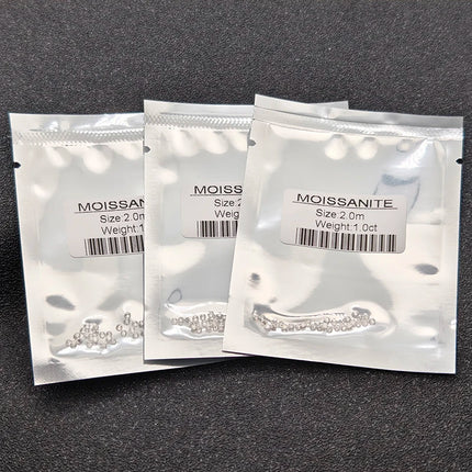 Lab Grwon Moissanite Diamond White D Color Small Sizes VVS1 Loose Stones From 0.9mm to 3.0mm Positive Pass Diamond Tester