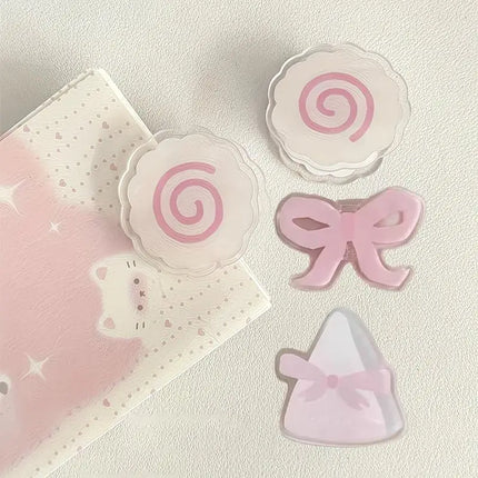 1/3pcs Cute Fish Cake Acrylic PP Clip Snack Sealing Clips Notebook Memo Clips File Clips Photo Wall Decor Gift Decoration Clip