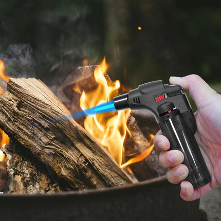 Butane Refillable Jet Flame Torch Lighter Windproof Torch for Candle Fireplace Camping Grill BBQ Lighters