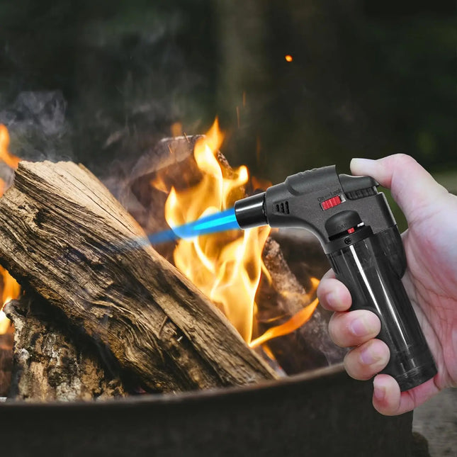 Butane Refillable Jet Flame Torch Lighter Windproof Torch for Candle Fireplace Camping Grill BBQ Lighters