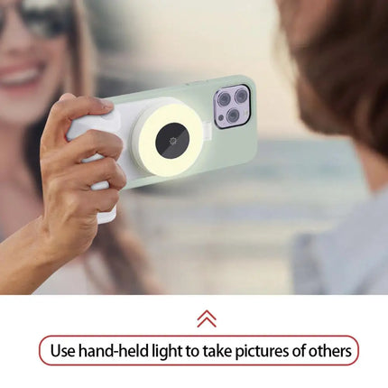 For Magsafe Magnetic Pocket Light Three-level Adjustment Led Fill Light Phone Selfie Light For Iphone 12-15 Series Makeup Vlog