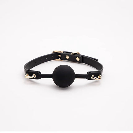 Black Silicone Mouth Gag Ball Adjustable Belt Mouth Sex Toys For Adult SM Games Sexy Shop Erotic Accessories Flirting toys ﻿