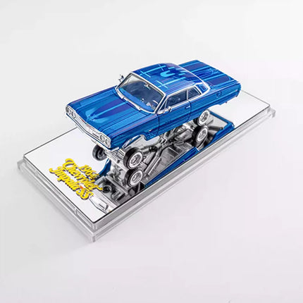 97M Model 1/64 Scale 1964 Impala SS Lowrider Bounce Car Alloy Car Model Classics Adult Souvenir Gift Static Display